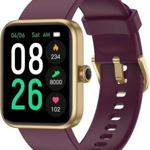 Smart Watch, Fitness Tracker Watch with Heart Rate Monitor, , Sleep Tracker, 45mm Fitness Watch  Waterproof Smartwatch for Women Men Step Counter Pedometer for   Phones