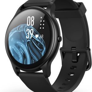 Smart Watch for Women Men,  Waterproof Smartwatch for  and  Phones, Fitness Tracker Watch with 100+ Sports Modes, Heart Rate Monitor Pedometer Sleep Monitor, Black