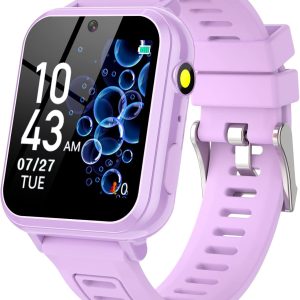 Kids Smart Watches Girls Gifts Age 3-12, Smart Watch for Kids with 24 Games Camera Video Recorder Music Player Alarm Calculator Stopwatch Flashlight Pedometer Gift Toys for Girls Ages 5 6 7 8 9 10